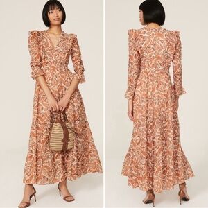 NWT MAJE paisley print maxi dress